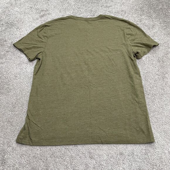 Lucky Brand Graphic T-Shirt Mens Large Green Crew Neck Short Sleeve Casual Tee - Picture 2 of 11